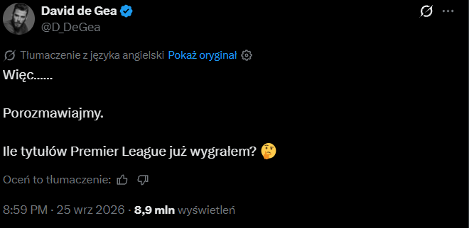 PYTANIE od Davida de Gei po POTWIERDZONYCH 114 ZARZUTACH Manchesteru City xD